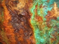 Cobre lixiviado en formación
