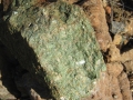 Cristales de diópsido en una peridotita
