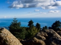 Vistas hacia el litoral desde los Reales, a 1452 m