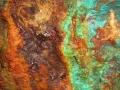 Cobre lixiviado en formación